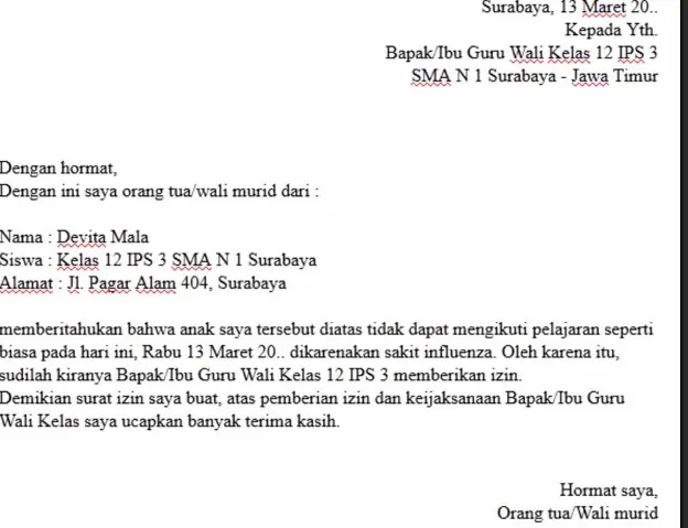 Tips Praktis Menulis Surat Izin Sekolah yang Efektif